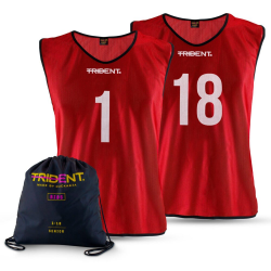 Football Bib Set - Trident Mesh Junior/Senior (Numbered 1-18) KQ