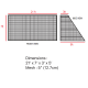 Football Net - GTO GT20/25/30 Junior (21' x 7') CQ Football Net - GTO GT20/25/30 Junior (21' x 7') CQ