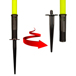 Corner Flag Set - New Top Deluxe Pro (4 units) + Spring + Bag CQ