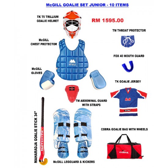 Hockey Goalie Set - Gill (10 items) Junior RM1595 CQ Hockey Goalie Set - Gill (10 items) Junior RM1595 CQ