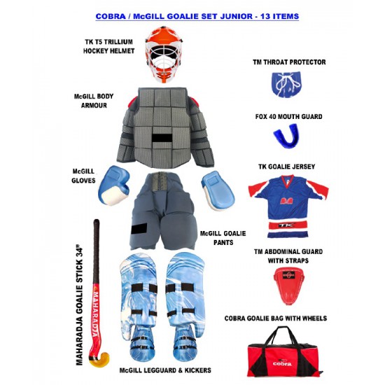 Hockey Goalie Set - Gill (13 items) Junior RM1995 CQ
