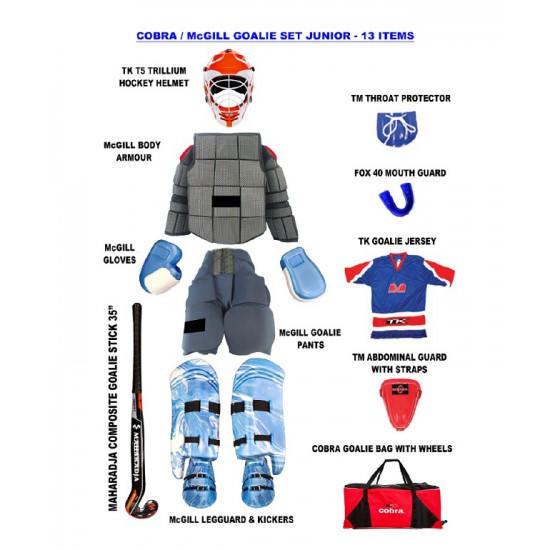 Hockey Goalie Set - Gill (13 items) Junior RM2050 CQ Hockey Goalie Set - Gill (13 items) Junior RM2050 CQ