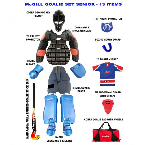 Hockey Goalie Set - Gill (13 items) Senior RM1995 CQ Hockey Goalie Set - Gill (13 items) Senior RM1995 CQ