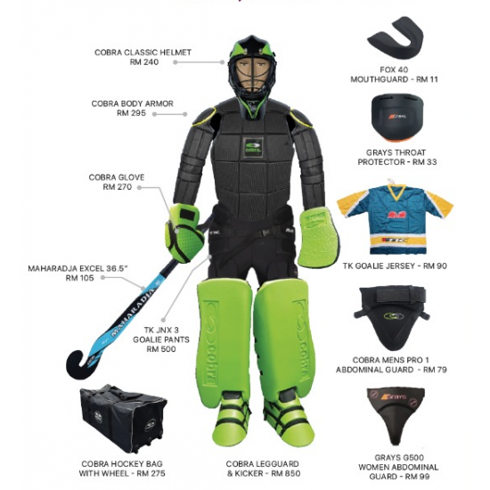 Hockey Goalie Set - Cobra Senior (13 Items) CQ Hockey Goalie Set - Cobra Senior (13 Items) CQ