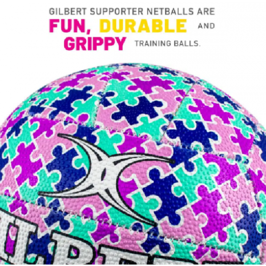 Netball Size 5 – Gilbert Supporter Netball Puzzle KQ Netball Size 5 – Gilbert Supporter Netball Puzzle KQ