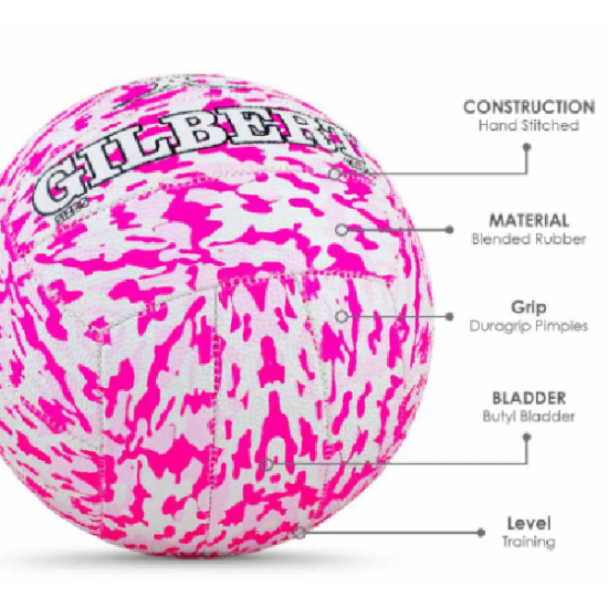 Netball Size 4 – Gilbert Supporter Netball Pink Camo KQ Netball Size 4 – Gilbert Supporter Netball Pink Camo KQ