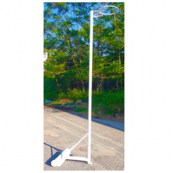 Netball Post - New Top Tournament (10ft) + Round Weight + Wheels CQ