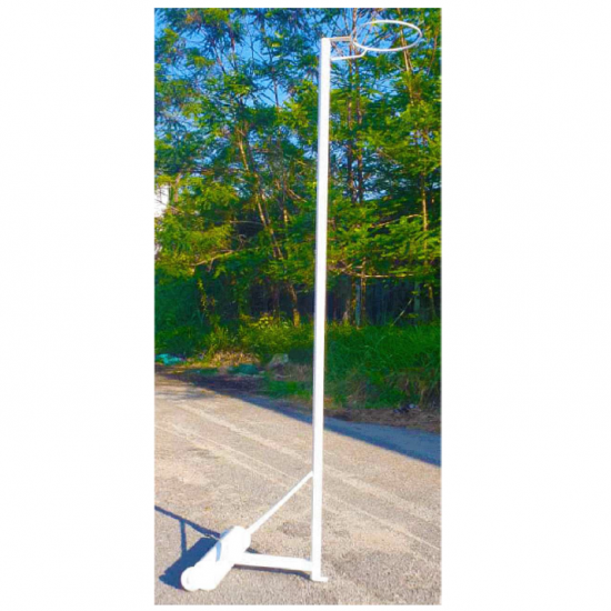 Netball Post - New Top Tournament (10ft) + Round Weight + Wheels CQ