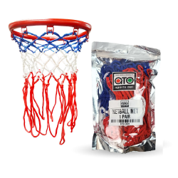 Netball Net - GTO Poly Pack (3 Colour) (1 Pair) CQ