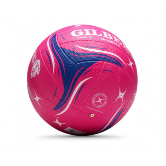 Netball Ball Size 4 - Gilbert Phoenix Match Pink KQ Netball Ball Size 4 - Gilbert Phoenix Match Pink KQ