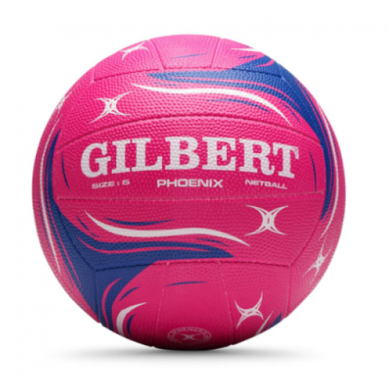 Netball Ball Size 4 - Gilbert Phoenix Match Pink KQ Netball Ball Size 4 - Gilbert Phoenix Match Pink KQ