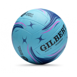Netball Ball Size 5 - Gilbert Phoenix Match Blue KQ