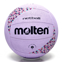 Netball Ball Size 4 - Molten SN4R-V-MS Rubber (MSSM) Purple
