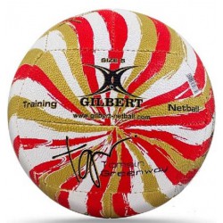 Netball Ball - Gilbert Tamsin Swirl Gold Sz 5 KQ