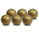 Petanque Ball - Training 6pcs/set Gold CQ Petanque Ball - Training 6pcs/set Gold CQ