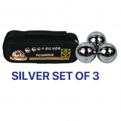 Petanque Ball - 2SQ Silver (Set of 3) CQ