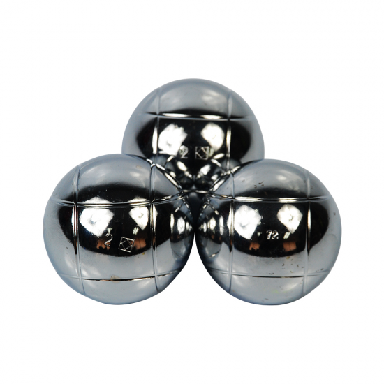 Petanque Ball - Training 3pcs/set Silver CQ PQ Petanque Ball - Training 3pcs/set Silver CQ PQ