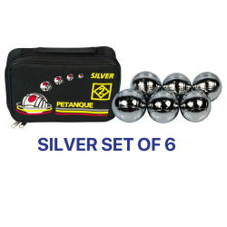 Petanque Ball - 2SQ Silver (Set of 6) CQ