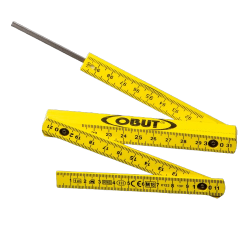 Petanque Folding Ruler - Obut Yellow KQ