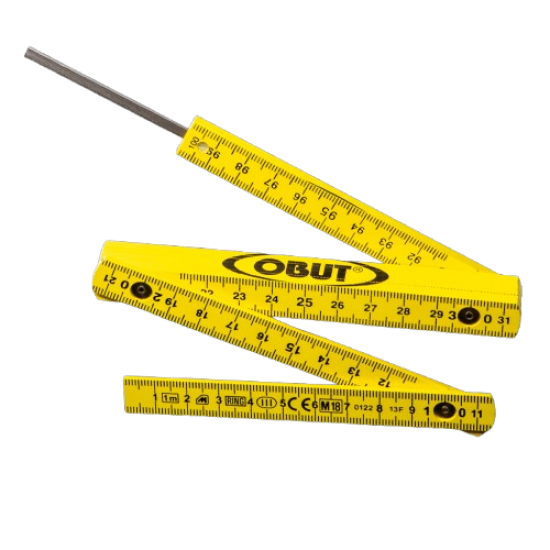 Petanque Folding Ruler - Obut Yellow KQ Petanque Folding Ruler - Obut Yellow KQ