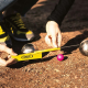 Petanque Folding Ruler - Obut Yellow KQ Petanque Folding Ruler - Obut Yellow KQ