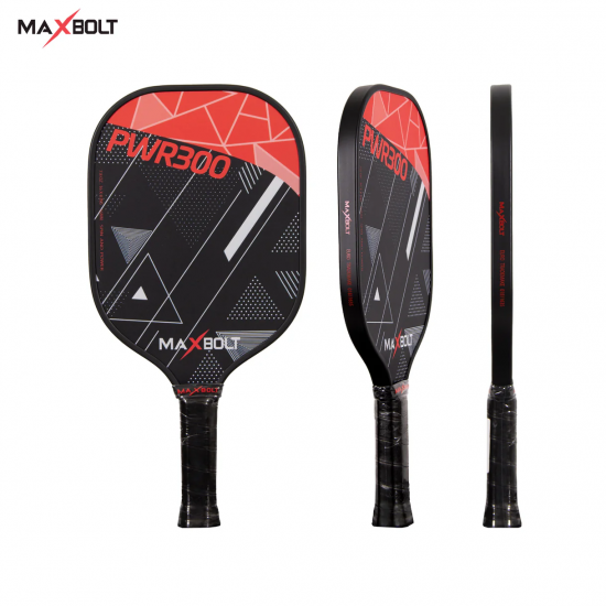 Pickleball Paddle Carbon Fiber - Maxbolt PWR300 (Free 5pcs Ball) PQ Pickleball Paddle Carbon Fiber - Maxbolt PWR300 (Free 5pcs Ball) PQ