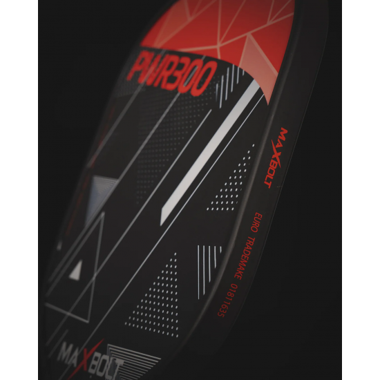 Pickleball Paddle Carbon Fiber - Maxbolt PWR300 (Free 5pcs Ball) PQ Pickleball Paddle Carbon Fiber - Maxbolt PWR300 (Free 5pcs Ball) PQ