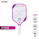 Pickleball Paddle Fiberglass - Maxbolt Spade Pink (Free 3pcs Ball) PQ Pickleball Paddle Fiberglass - Maxbolt Spade Pink (Free 3pcs Ball) PQ