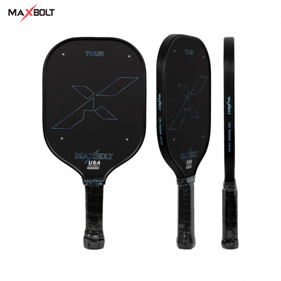 Pickleball Paddle Fiber (USAPA APPROVED) - Maxbolt Tour Black/Blue (Free 5pcs Ball) PQ Pickleball Paddle Fiber (USAPA APPROVED) - Maxbolt Tour Black/Blue (Free 5pcs Ball) PQ