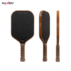 Pickleball Paddle Fiber (USAPA APPROVED) - Maxbolt Tour Brown (Free 5pcs Ball) PQ