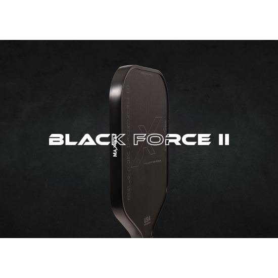 Pickleball Paddle Carbon Fiber - Maxbolt Black Force II (Free 5pcs Ball) PQ Pickleball Paddle Carbon Fiber - Maxbolt Black Force II (Free 5pcs Ball) PQ