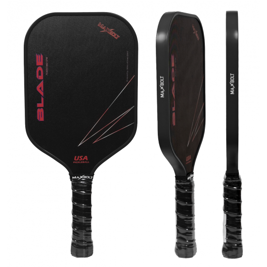 Pickleball Paddle Fiberglass - Maxbolt Blade (Free 2pcs Ball + Grip + Slim Bag) PQ