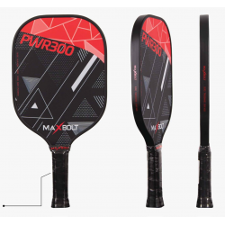 Pickleball Paddle Carbon Fiber - Maxbolt PWR300 (Free 5pcs Ball) PQ