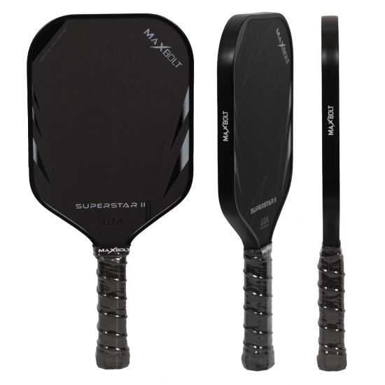 Pickleball Paddle Carbon Fiber - Maxbolt Superstar II (Free 5pcs Ball) PQ Pickleball Paddle Carbon Fiber - Maxbolt Superstar II (Free 5pcs Ball) PQ