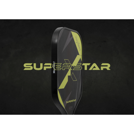 Pickleball Paddle Fiberglass - Maxbolt Superstar (Free 2pcs Ball + Grip + Slim Bag) PQ
