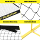 Pickleball Frame With Net - Portable + Carry Bag (22ft/670cm) Pickleball Frame With Net - Portable + Carry Bag (22ft/670cm)