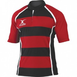 Rugby Jersey - Gilbert Xact Hoops Red  KQ