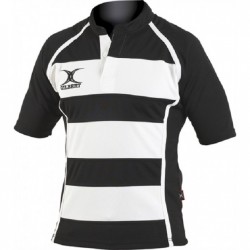 Rugby Jersey - Gilbert Xact Hoops White  KQ