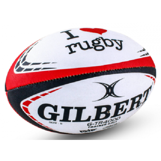 Rugby Ball Size 3/5 - Gilbert GTR4000 I Love KQ Rugby Ball Size 3/5 - Gilbert GTR4000 I Love KQ