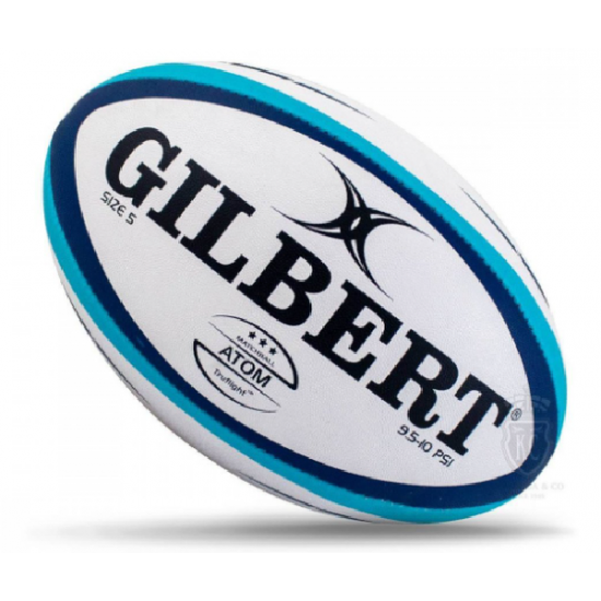 Rugby Ball Size 5 - Gilbert Atom Match Blue KQ Rugby Ball Size 5 - Gilbert Atom Match Blue KQ