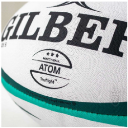 Rugby Ball Size 5 - Gilbert Atom Match Green KQ