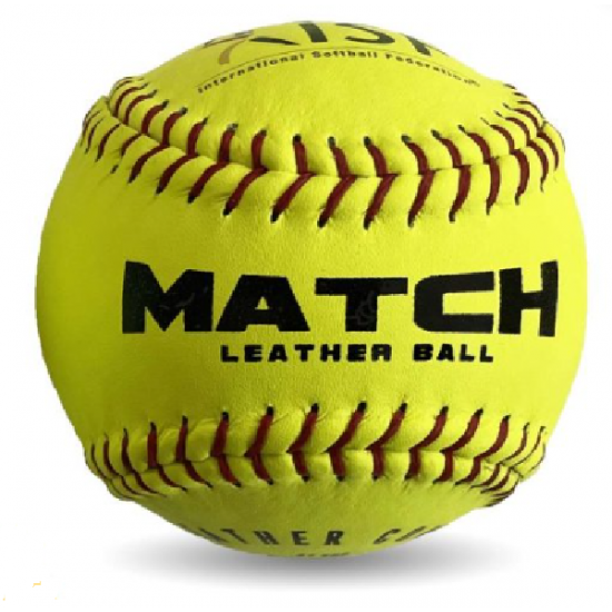 Softball Ball 12" - ISF Match Leather KQ Softball Ball 12" - ISF Match Leather KQ