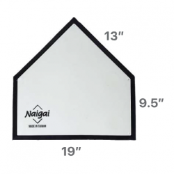 Softball Home Plate - Naigai/Trident + Black Edges CQ KQ