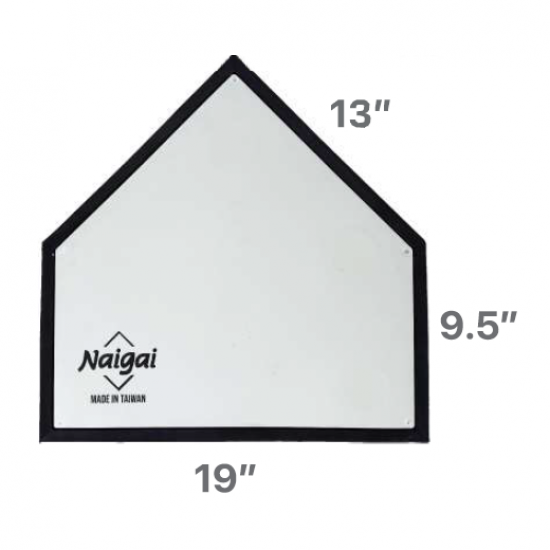 Softball Home Plate - Naigai/Trident + Black Edges CQ KQ Softball Home Plate - Naigai/Trident + Black Edges CQ KQ