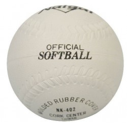 Softball Ball 12" - Naigai NK402 Rubber White CQ
