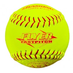 Softball Ball 12" - Diamond Flyer RFPK ASA Leather CQ