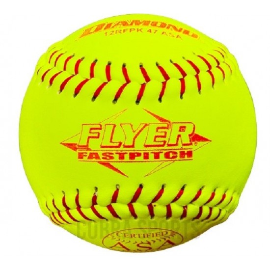 Softball Ball 12" - Diamond Flyer RFPK ASA Leather CQ