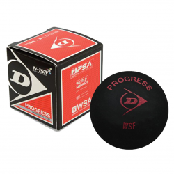 Squash Ball - Dunlop Progress (1 Dot Red) YZ