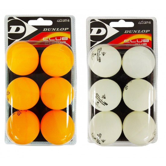 Table Tennis Ball - Dunlop Club 6 balls CQ Table Tennis Ball - Dunlop Club 6 balls CQ