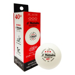 Table Tennis Ball - Nittaku Premium 3 Star 40+ (Orange) 3 balls CQ